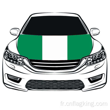 Le drapeau de la coupe du monde République fédérale du Niger drapeau de capot de voiture 3.3X5FT 100% polyester drapeau de moteur tissus élastiques